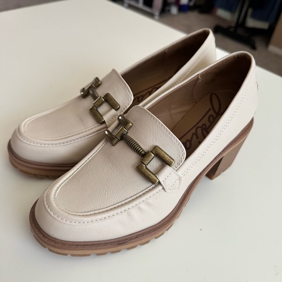 Zodiac Gemma Slip On Loafer Stacked Heel Metal Trim Women’s size 7.5 - Picture 1 of 13